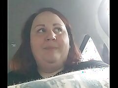 BBW mama gets her pussy filled by a big cock while the non-English speaker watches and eats.